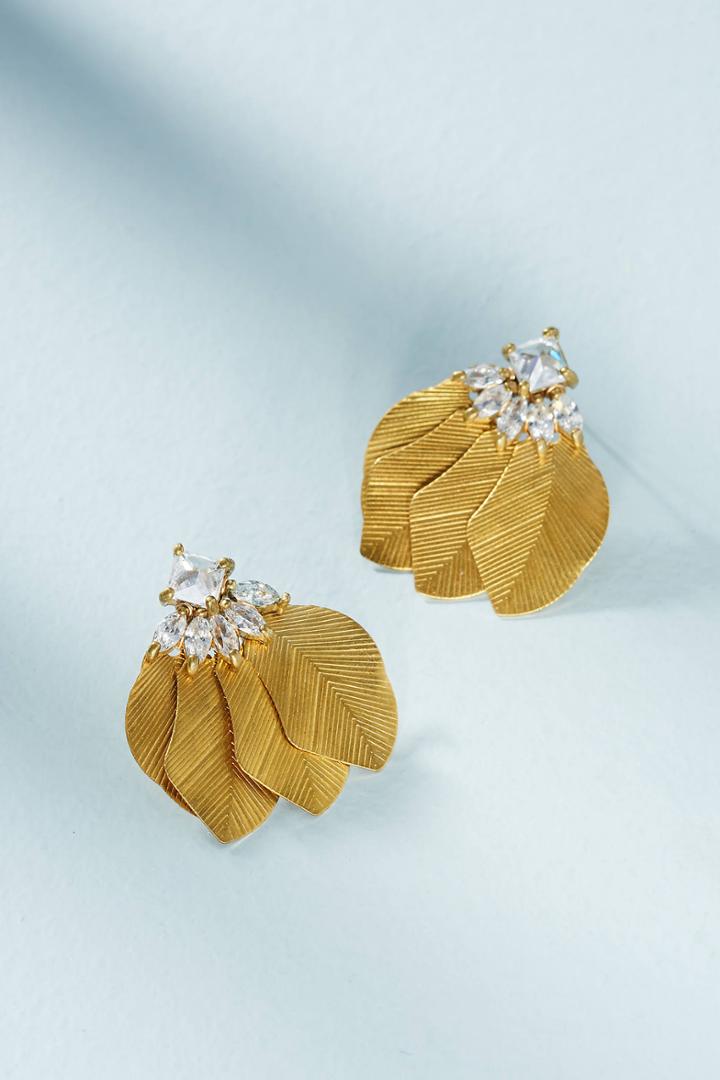 Serefina Fanned Frond Earrings