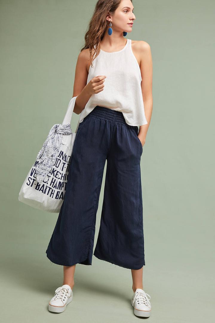 Mother The Bingo Fray Cropped Wide-legs