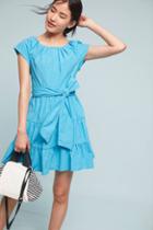 Eva Franco Tiered Poplin Swing Dress