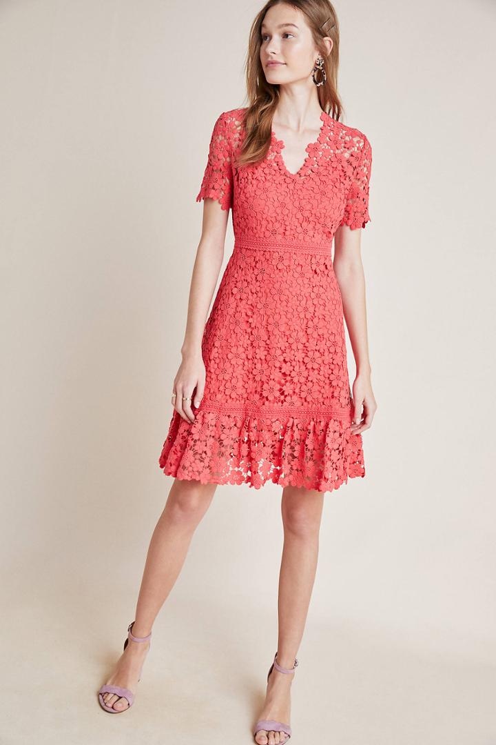 Shoshanna Guipure Lace Dress