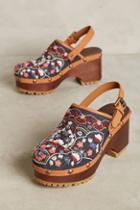 See By Chloe Embroidered Floral Wedges