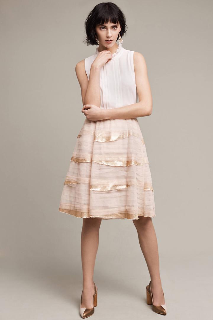 Tiny Ivory Cascade Skirt