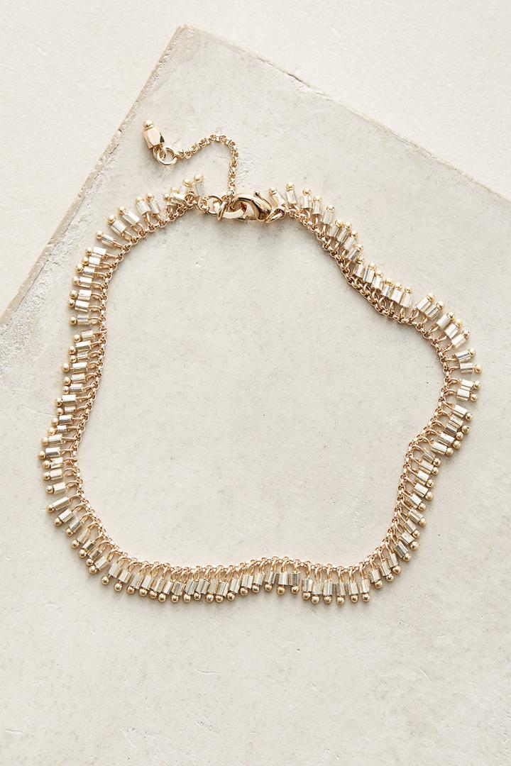 Anthropologie Mindie Fringed Ankle Bracelet