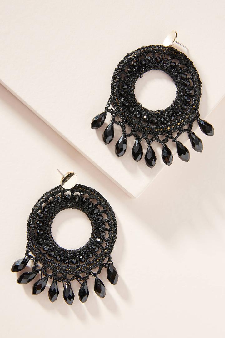 Anthropologie Dreamcatcher Drop Earrings
