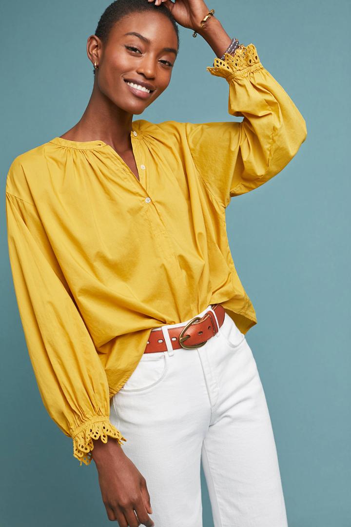 Velvet By Graham & Spencer Jacoba Henley Blouse