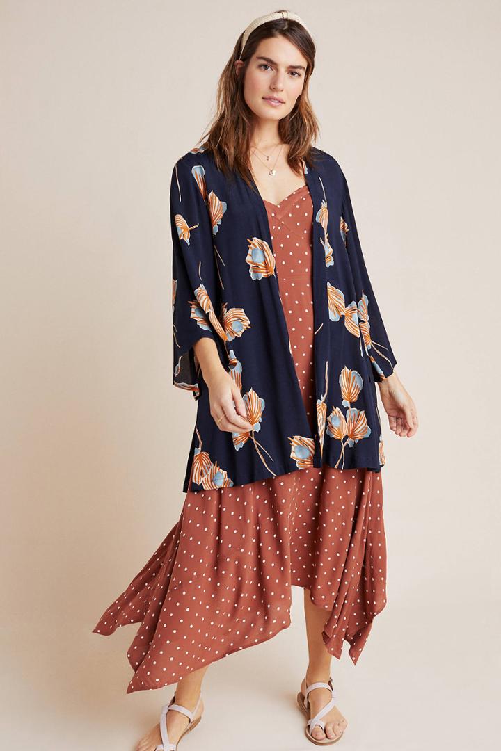 Bel Kazan Moody Florals Kimono