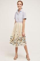 Not So Serious By Pallavi Mohan Petaled Tulle Skirt