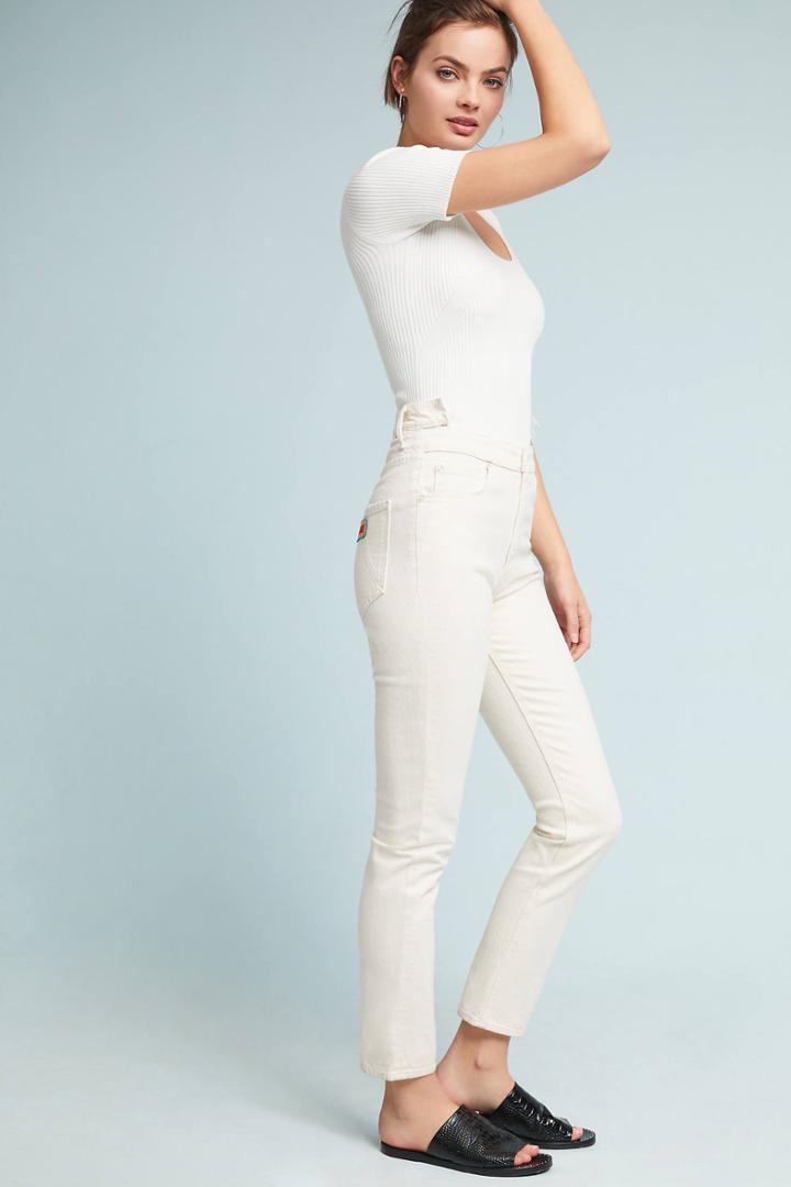 Mother The Dazzler Shift Ultra High-rise Ankle Jeans
