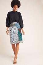Geisha Designs Victoire Abstract Pencil Skirt