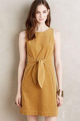 Holding Horses Tied Corduroy Dress
