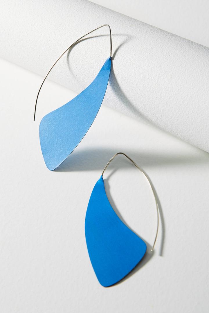 Sibilia Painted Winged Hoop Earrings