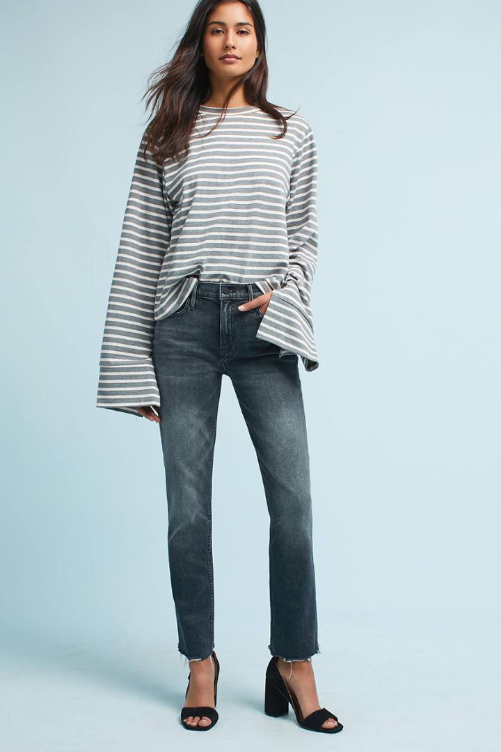 Mother The Flirt Chew High-rise Cropped Jeans