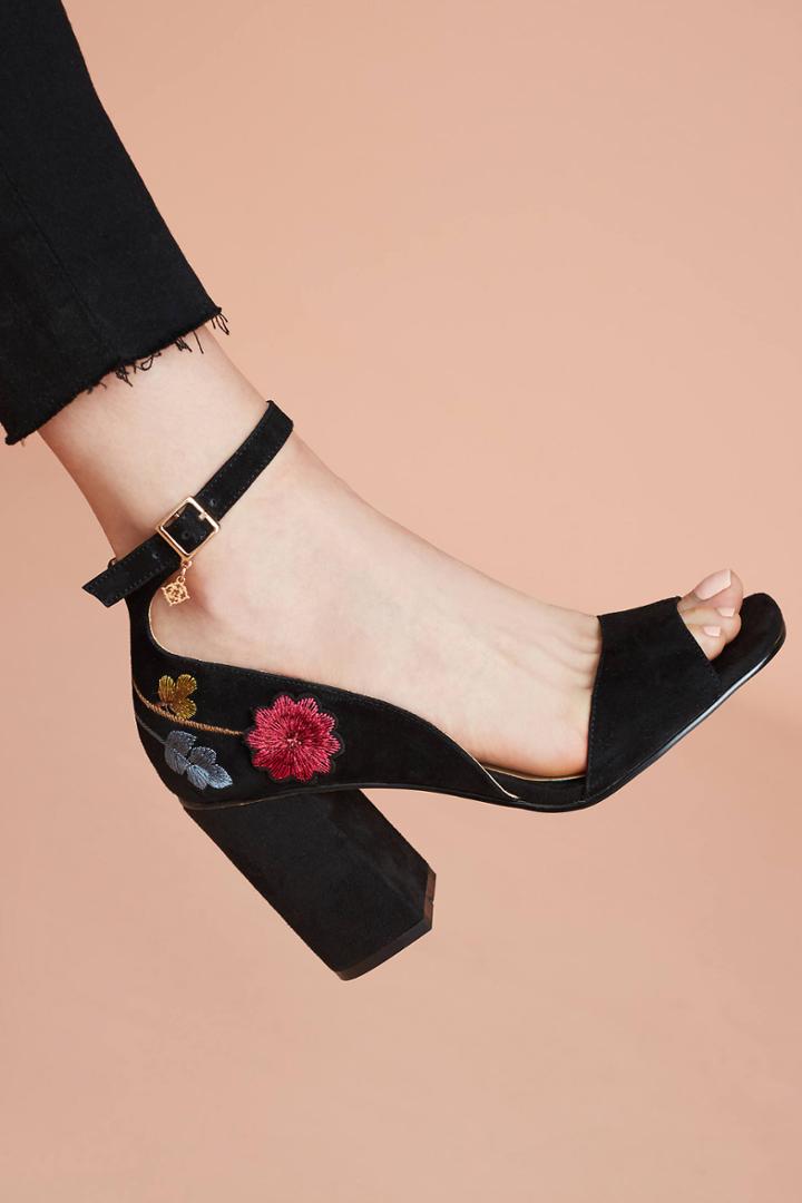 Nanette Lepore Martina Embroidered Heels