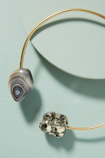 Seraphine Design Golden Pyrite Choker Necklace