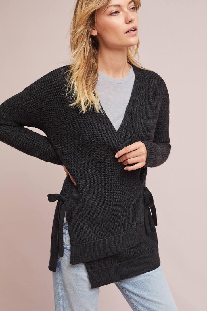 Velvet By Graham & Spencer Alison Tie-waist Cardigan