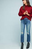 Mother The Insider High-rise Cropped Straight Jeans