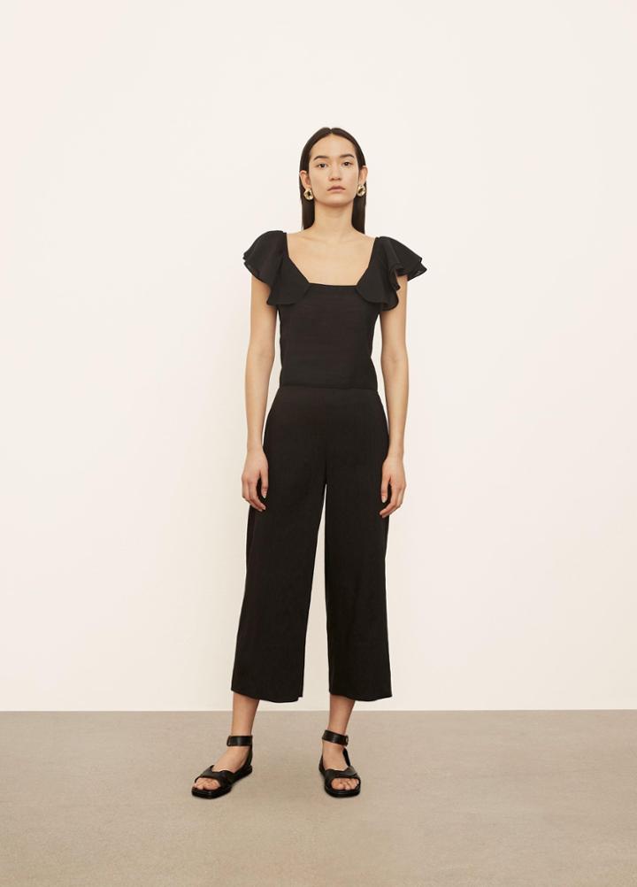 Vince Flutter Strap Blouse