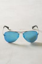 Ray-ban Rimless Aviator Sunglasses Blue