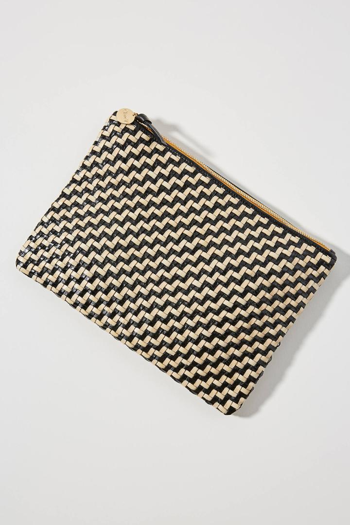 Clare V. Woven Carolina Clutch