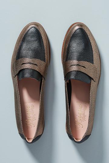 Bisue Ballerinas Metallic Loafers