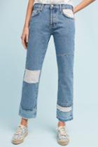 Current/elliott The Diy Original Straight High-rise Cropped Jeans