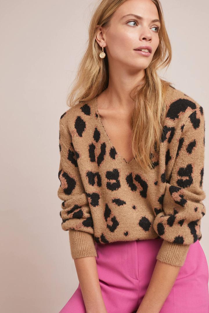 En Elly Robinson Leopard Sweater