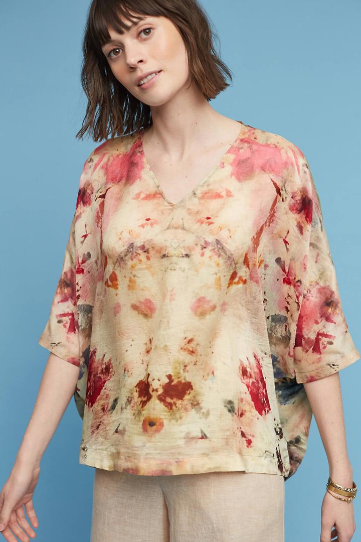 Yavi Silk Painterly Blouse