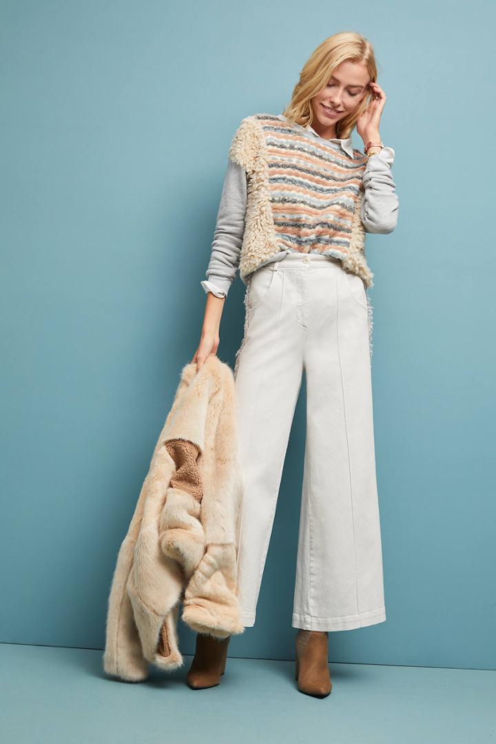 Nude Ophelia Fringed Trousers
