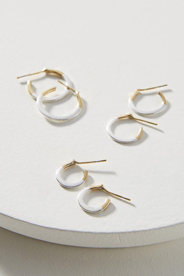 Lena Bernard Trilogy Hoop Earrings Set