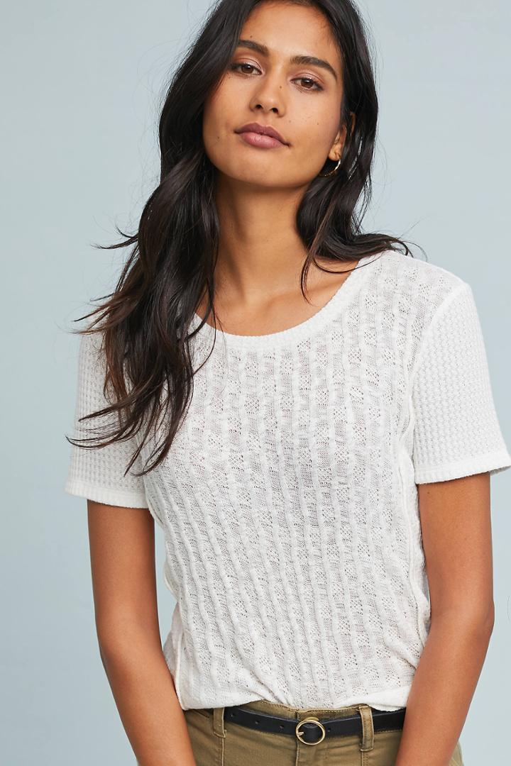 Pure + Good Pointelle Tee