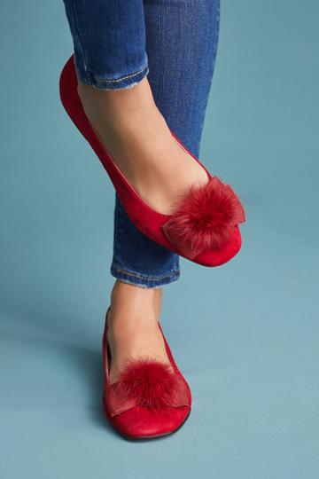 Anthropologie Bisue Ballerinas Lilac Suede Ballet Flats