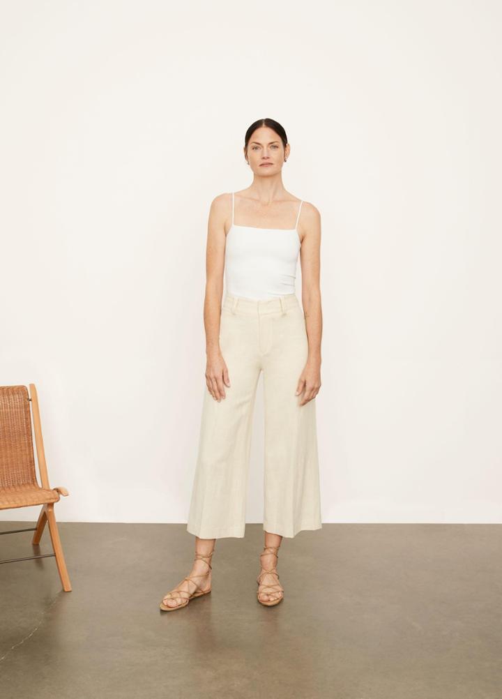 Vince Cropped Casual Twill Pant