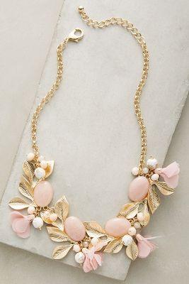 Anthropologie Budding Bib Necklace