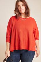Anthropologie Nori Waffle Pullover