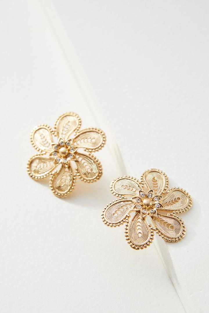 Anthropologie Fall Filigree Drop Earrings
