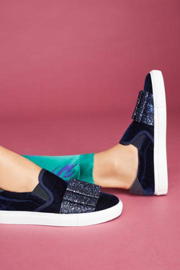 South Parade Velvet Sneakers