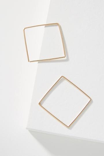 Hello Adorn Zelda Square 14k Gold-filled Hoop Earrings