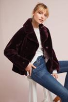 Intropia Embellished Faux Fur Coat