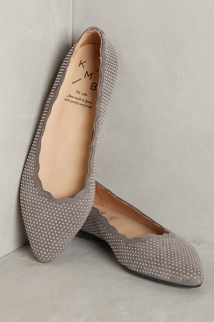 Anthropologie Kmb Scalloped & Studded Flats