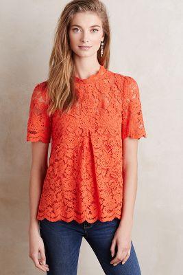 Hd In Paris Lace Mockneck Tee