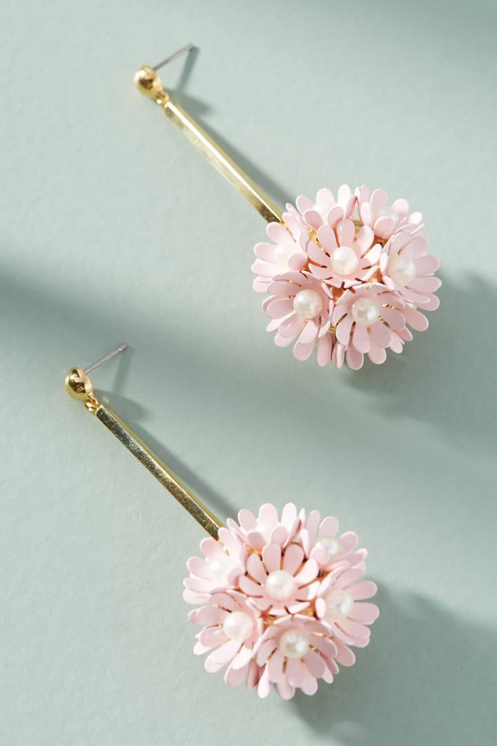 Lele Sadoughi Plumeria Bouquet Drop Earrings