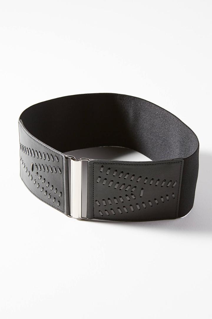 Anthropologie Perforated Corset Belt