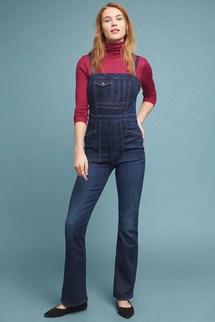 Mother The Pocket Hustler Denim Overalls
