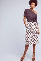 The Odells Berdine Diamond-printed Skirt