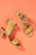 Vanessa Wu Studded Block Heeled Sandals