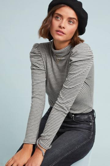 Nurode Rebecca Striped Turtleneck