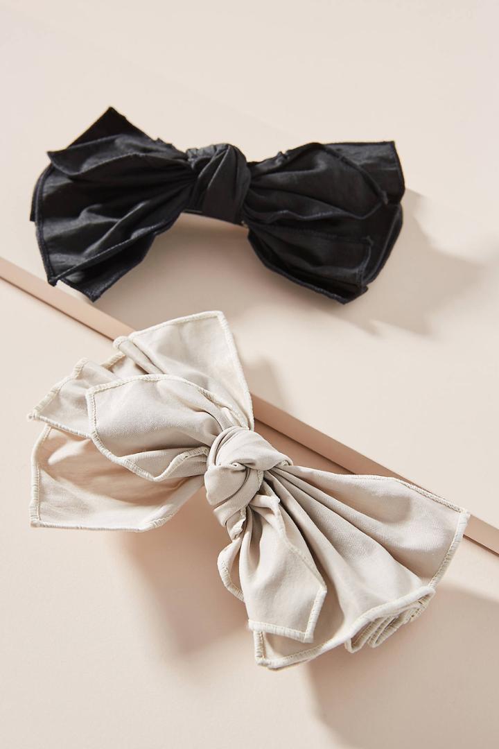 Anthropologie Hadley Bow Barrette Set