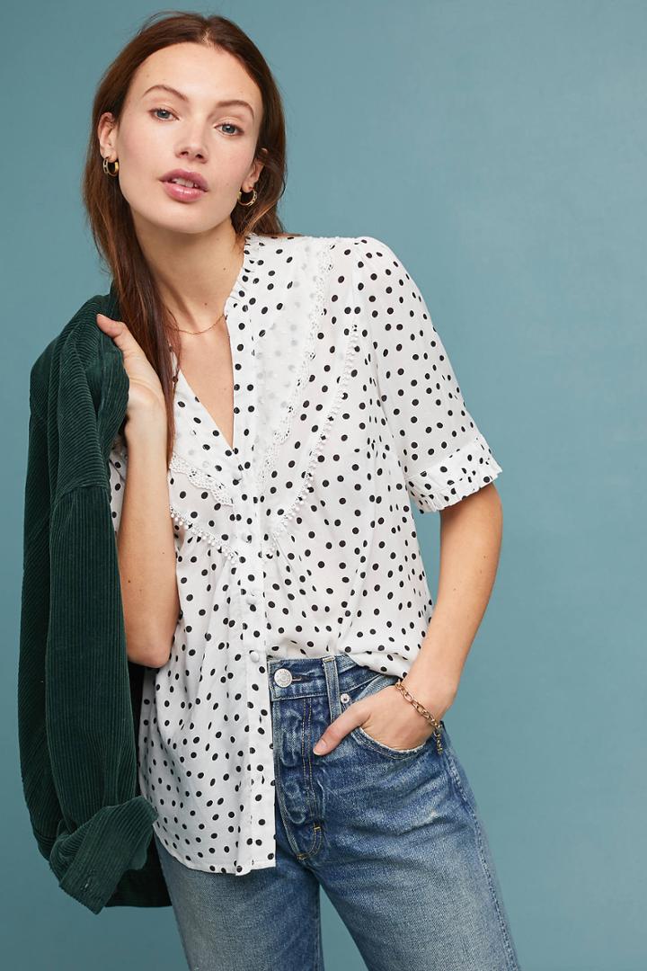 Maeve Polka Dot Buttondown