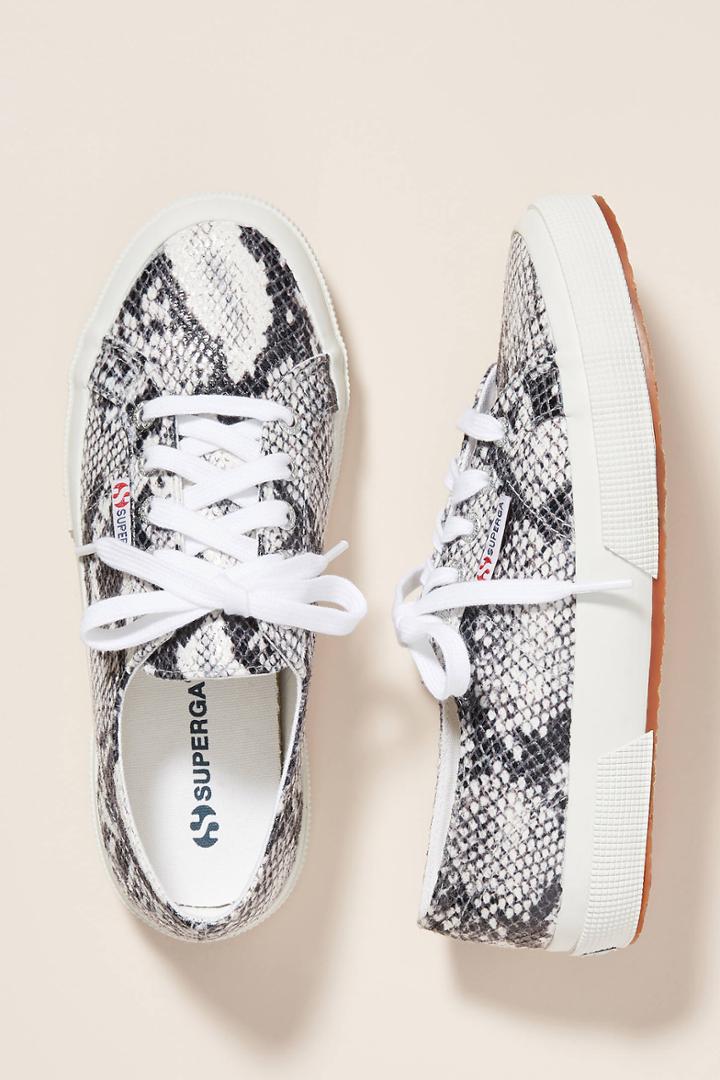 Superga Snake-printed Sneakers