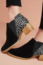 All Black Animal Print Booties
